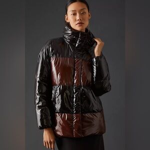 Badgley Mischka faux patent leather Jacket